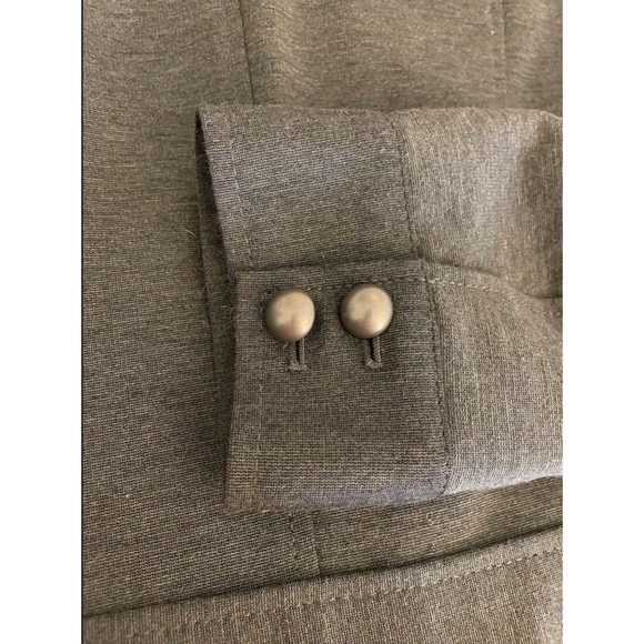 Apt. 9 Military Style Pleated Zippered Jacket - Sz L - Picture 5 of 6